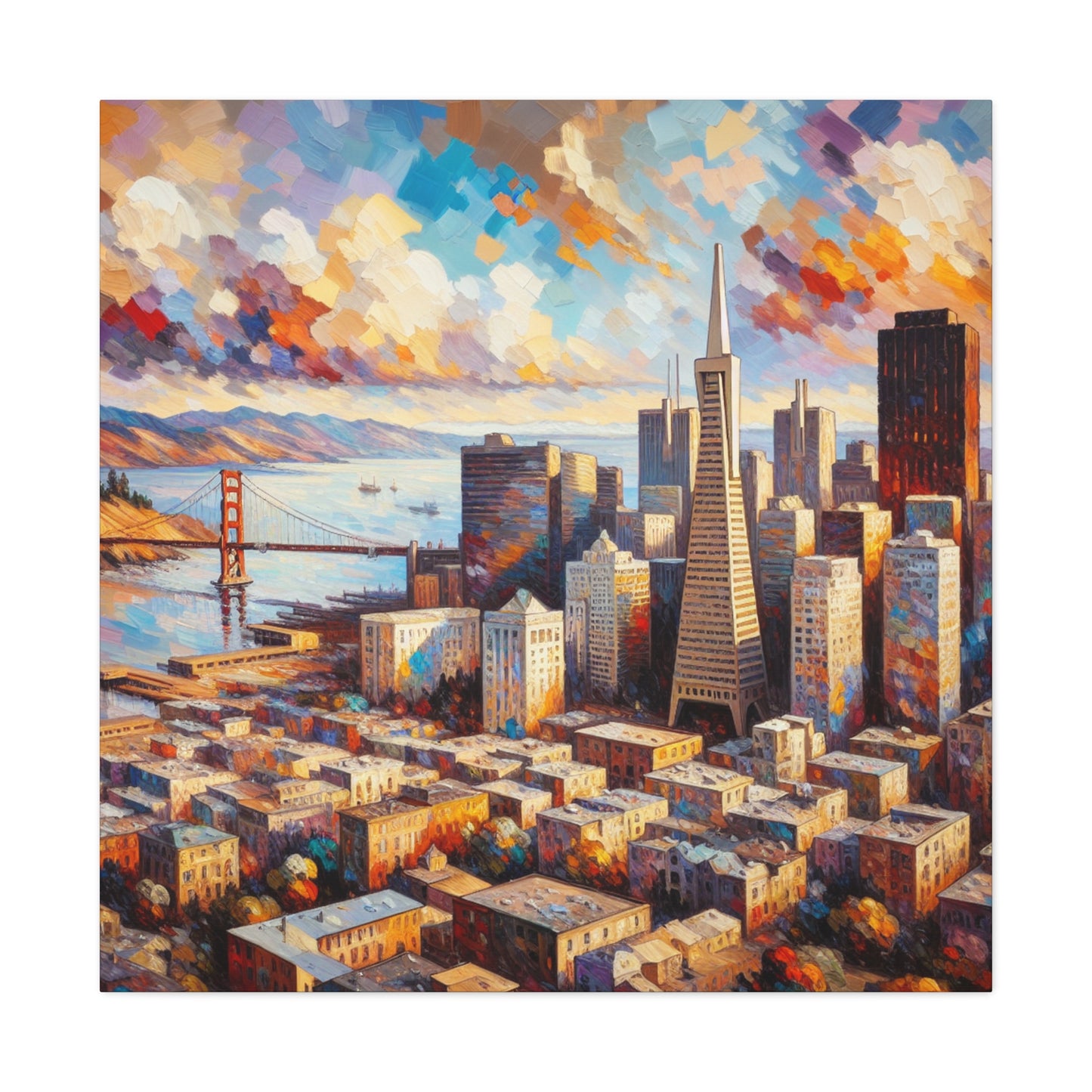 "Vibrant San Francisco Harmony" - Canvas