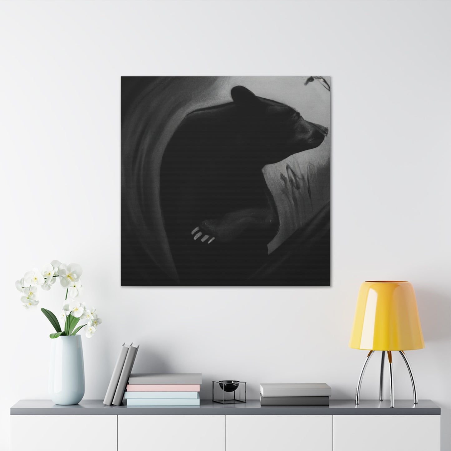 "Asiatic Black Bear Dreaming" - Canvas