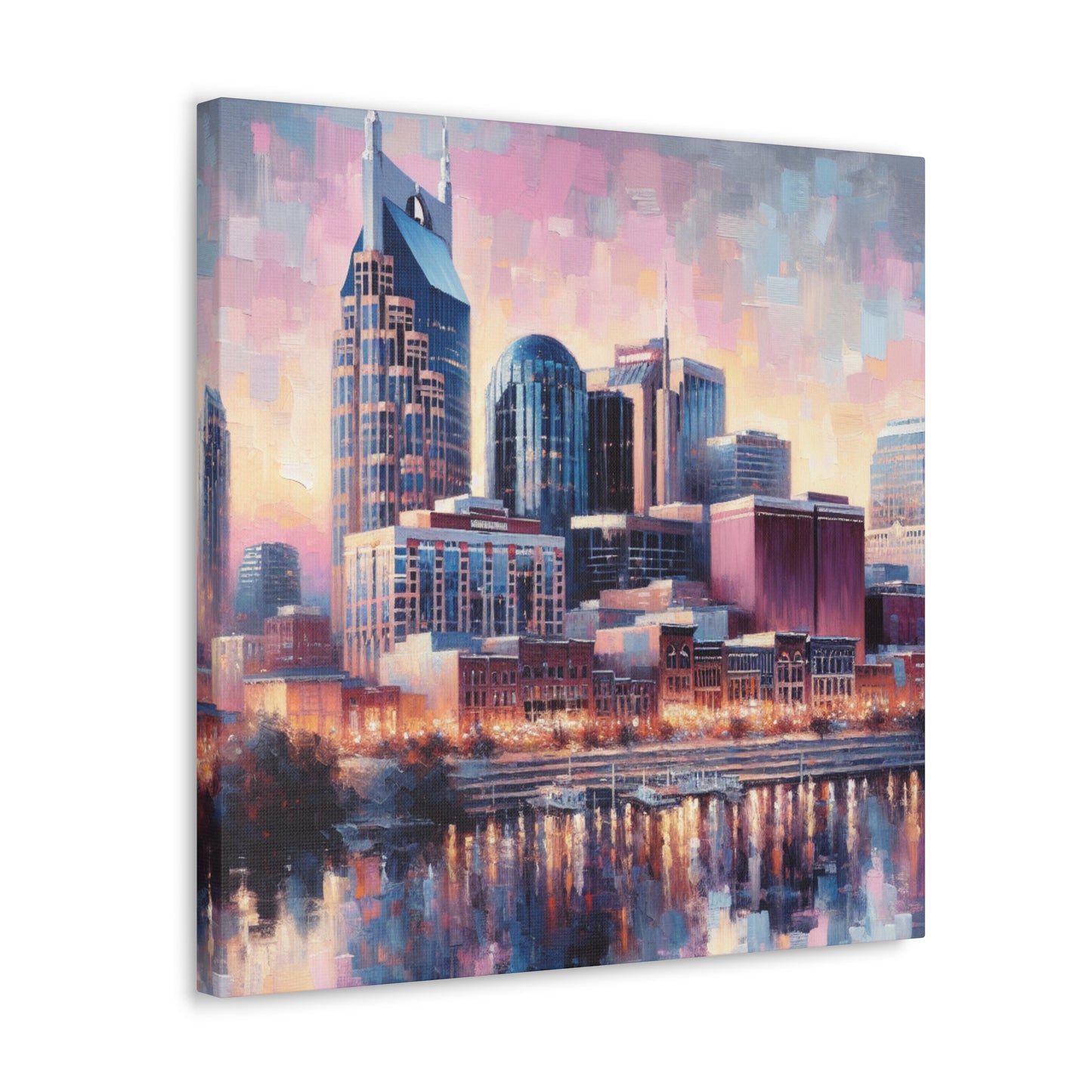 "Nashville's Vibrant Melodies" - Canvas