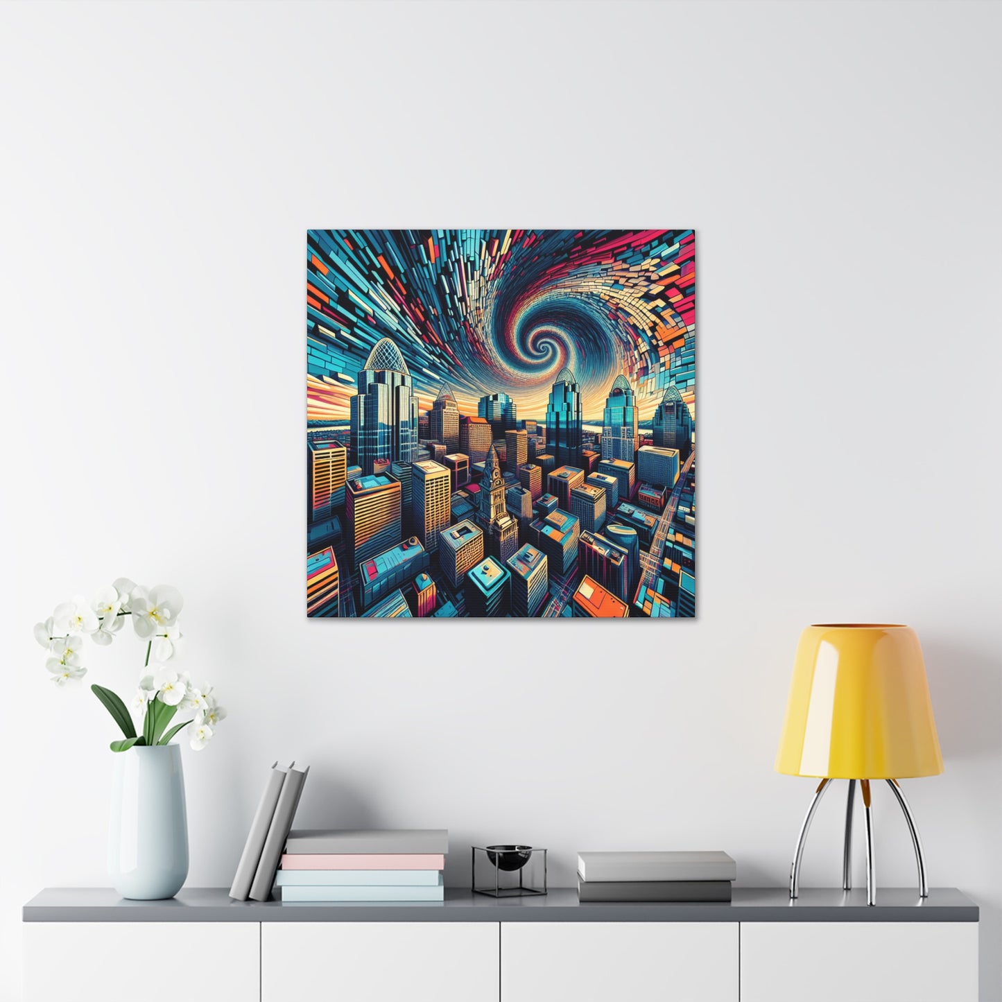 "Vibrant Cincinnati Dreams" - Canvas