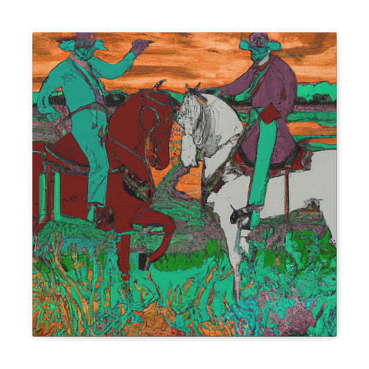 Horses in Pastureland - Canvas