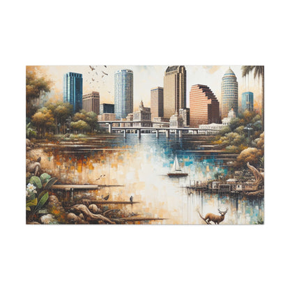 "Cityscapes of Tampa" - Canvas