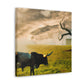 "Longhorn in Surreality" - Canvas