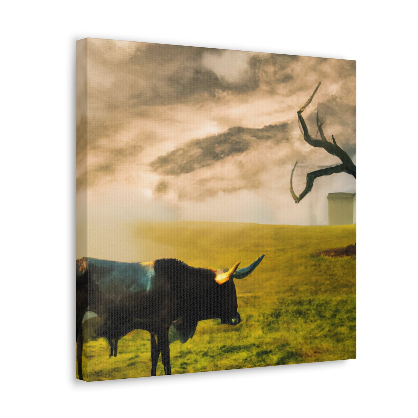 "Longhorn in Surreality" - Canvas