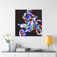 "Wheelies in Motocross" - Canvas