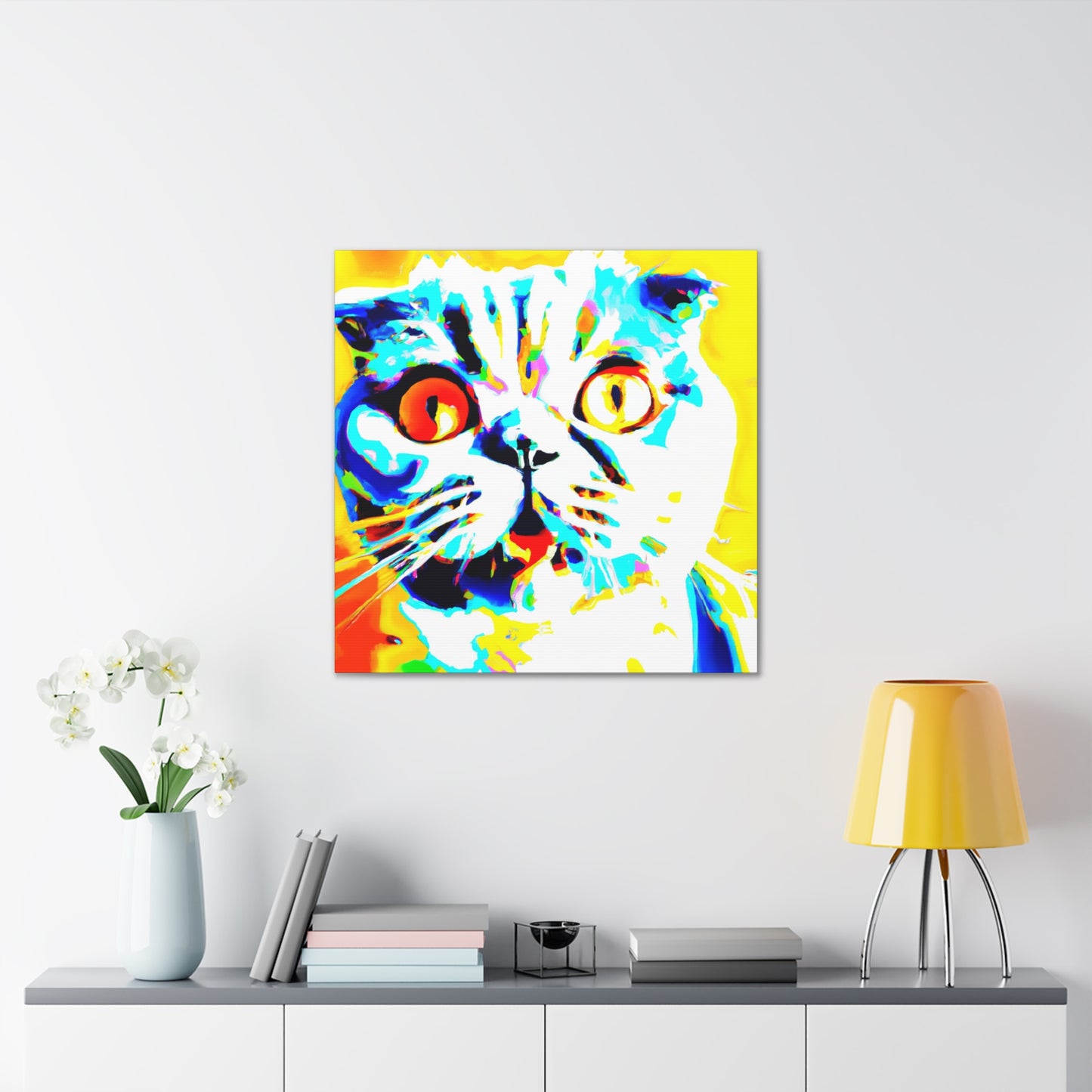 Scottish Fold Reflection - Canvas