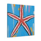 Vibrant Starfish Splendor - Canvas