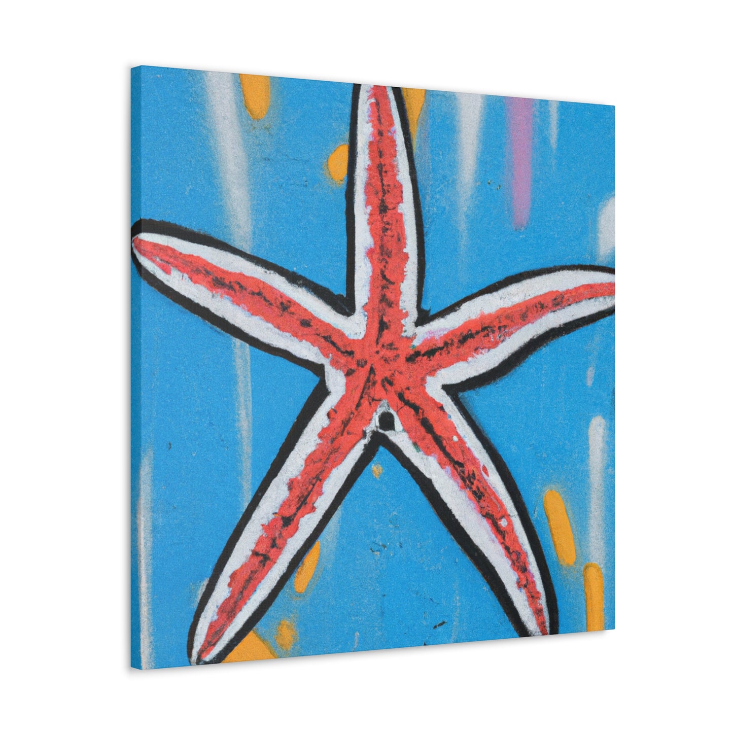 Vibrant Starfish Splendor - Canvas