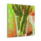 "Asparagus Impressionist Dream" - Canvas