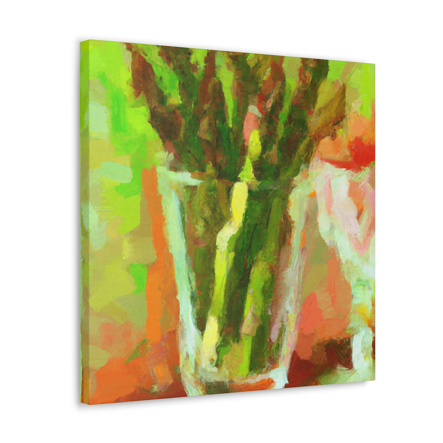 "Asparagus Impressionist Dream" - Canvas