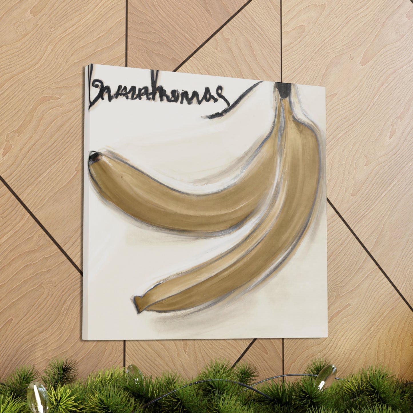 Bananas in Basket - Canvas