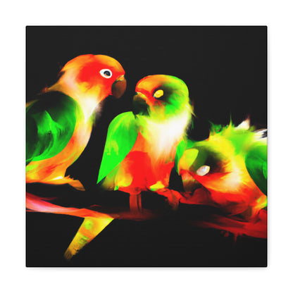 "Conure Rainbow Colors" - Canvas