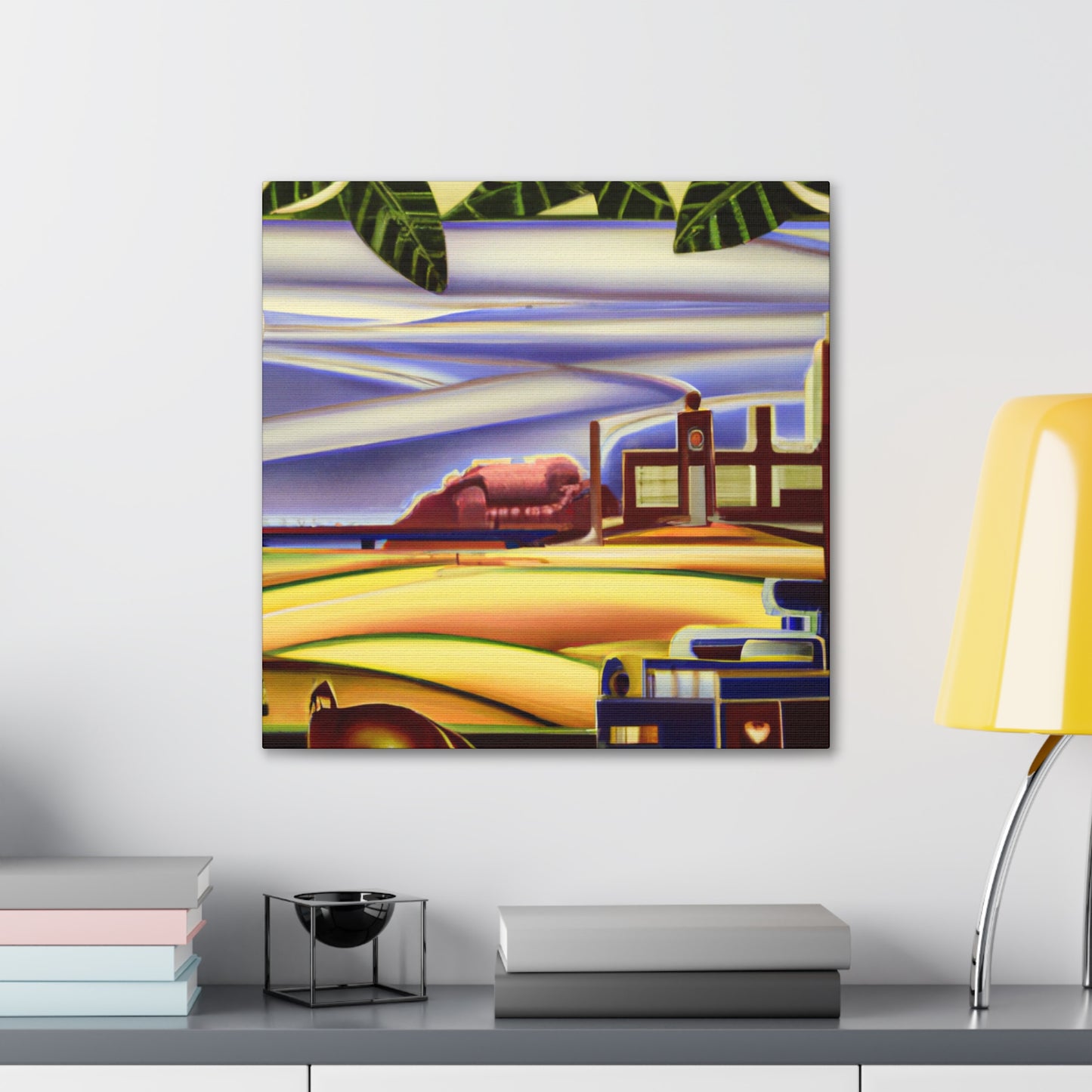 "Countryside in Art Deco" - Canvas