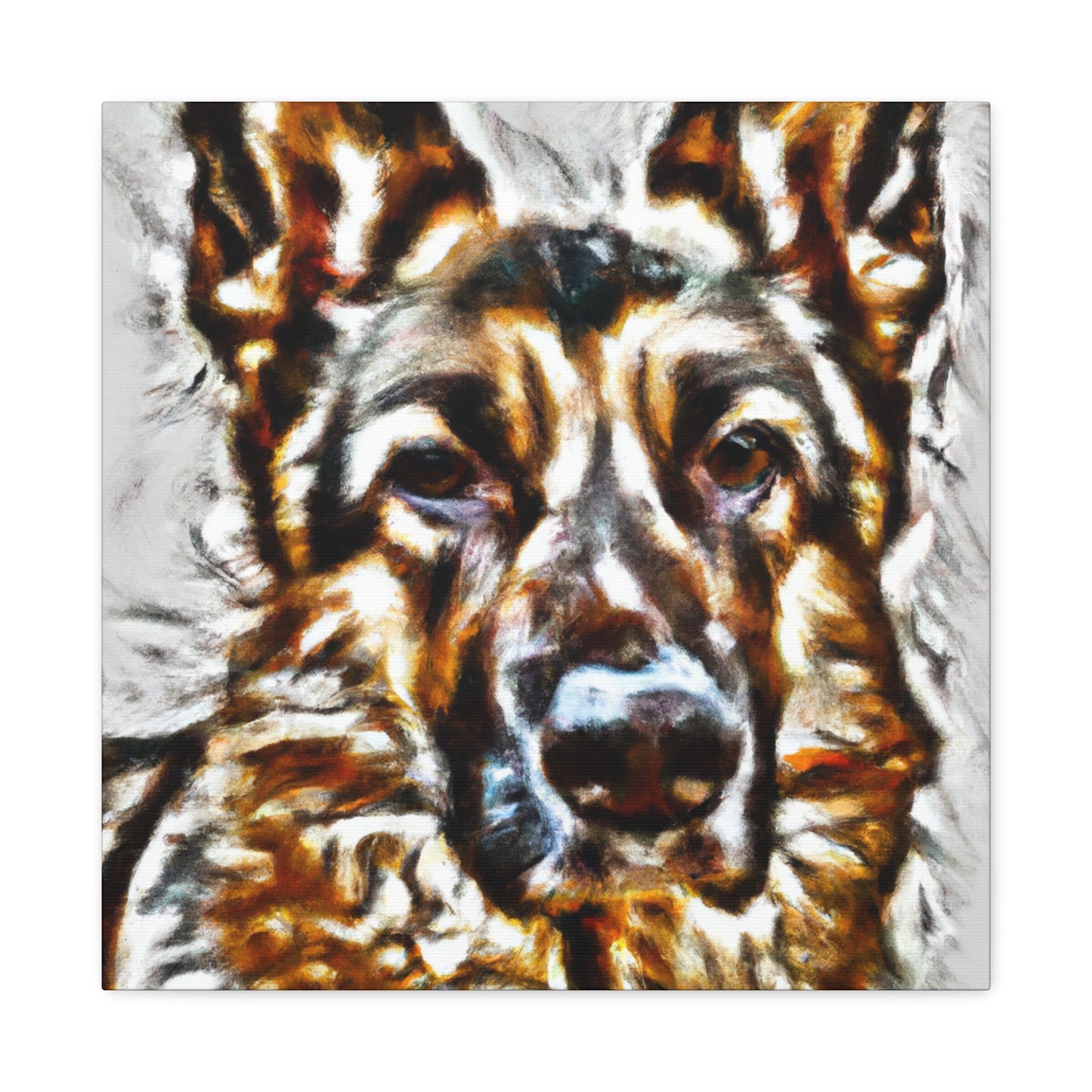 "Canine Guardian Sentinel" - Canvas