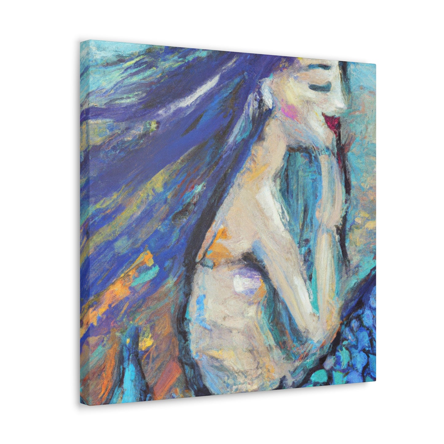 Mermaids in Moonlight - Canvas