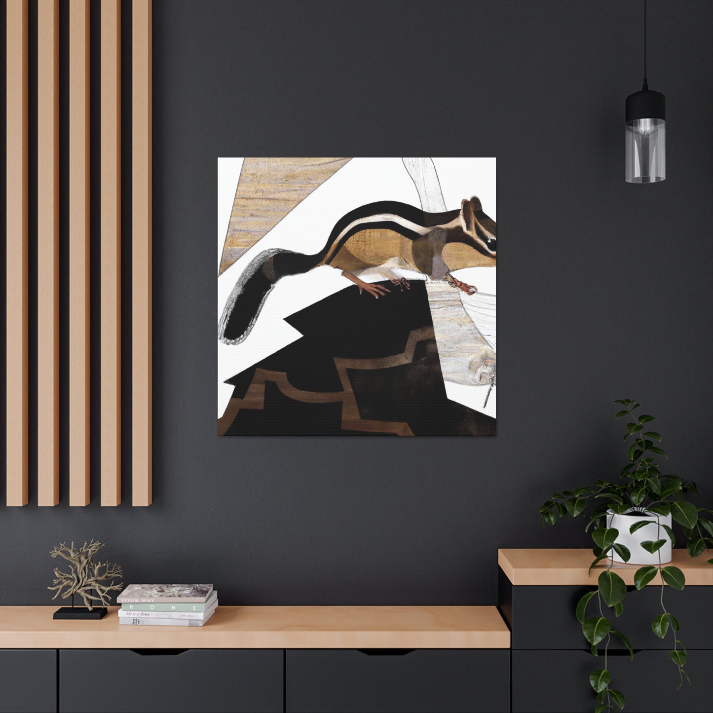 Chipmunk in Art Deco - Canvas