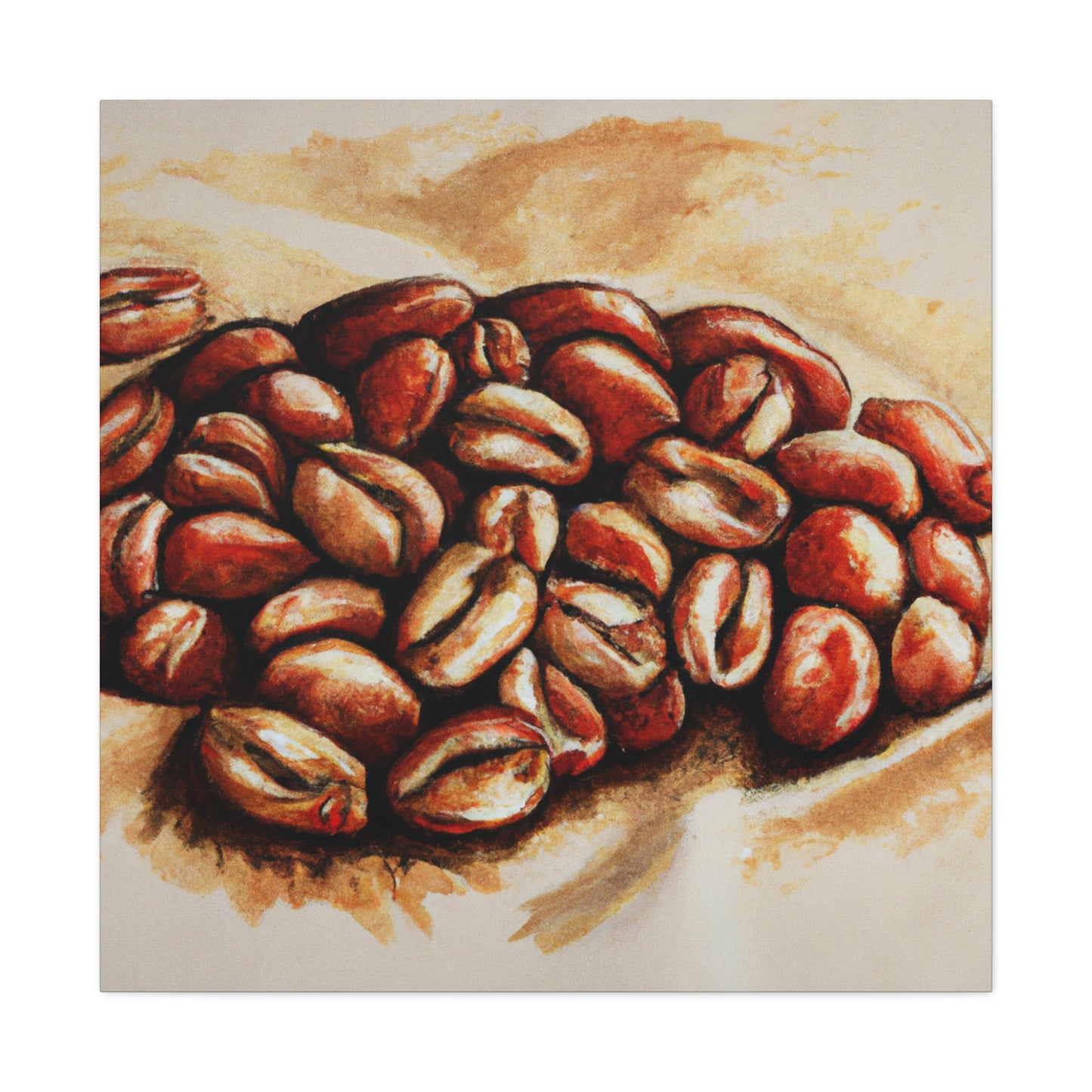 Coffee Beans Abloom - Canvas