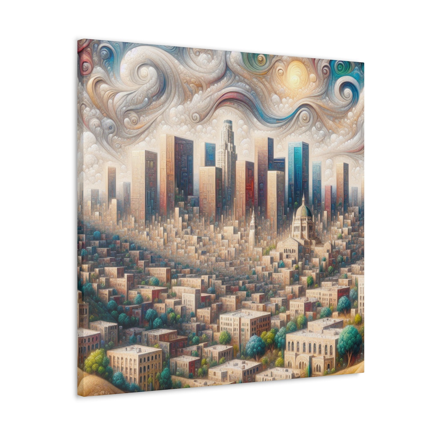 Golden Dreams of Angels - Canvas