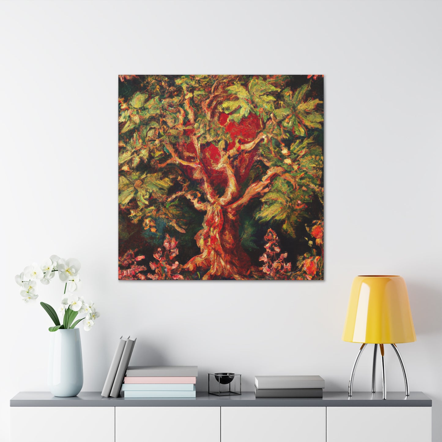 "Oak of Grandeur Hushed" - Canvas