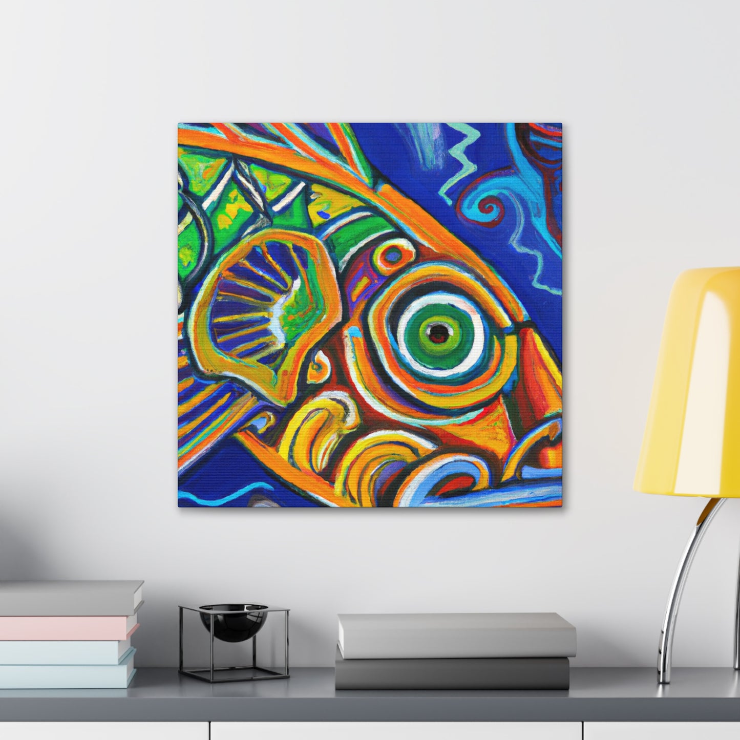 "Fishes of the Azure Sea" - Canvas