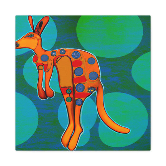 Kangaroo in Abstract - Canvas