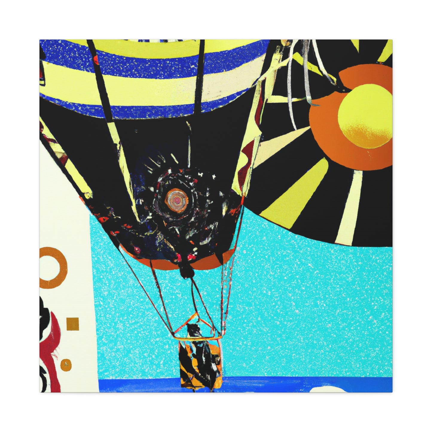 Parasailing Under Moonlight - Canvas