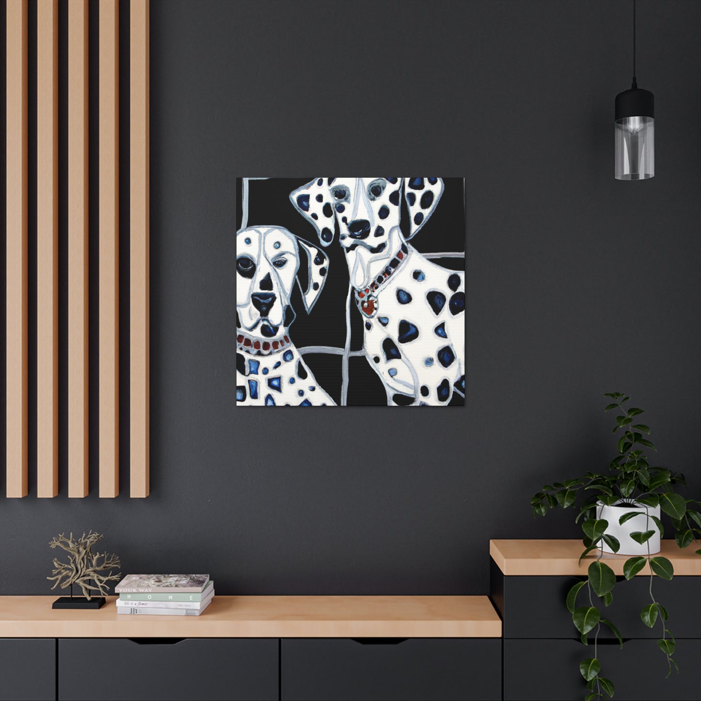 "Dalmatian in Deco." - Canvas