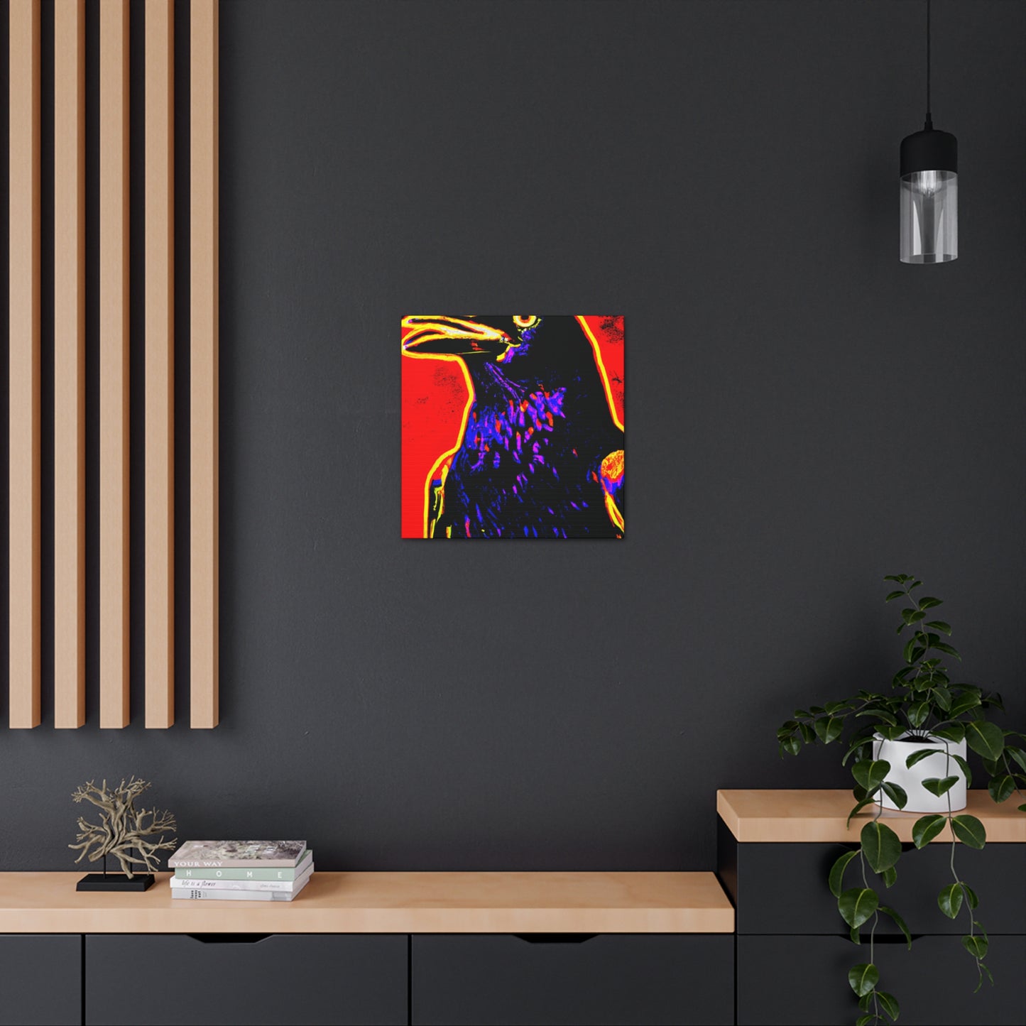 "American Crow Pop Art" - Canvas