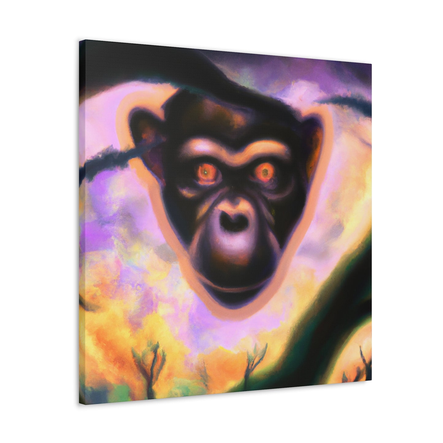 Chimpanzee Digital Dreamscape - Canvas