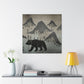 Grizzly In The Wild - Canvas