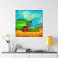 Combine Harvester Abstract - Canvas