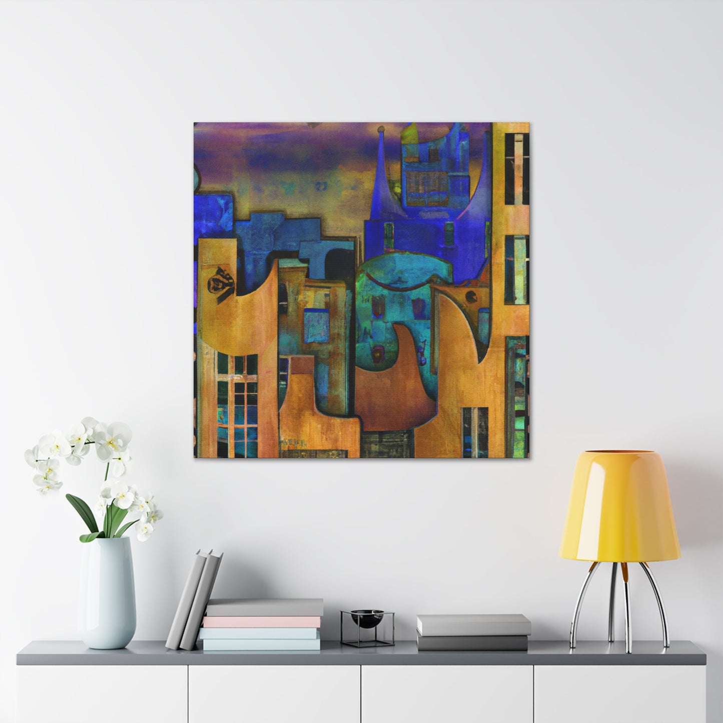 Glowing Art Deco Dreams - Canvas