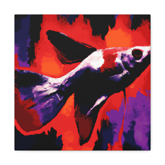 "Swordtail Pop Art Portrait" - Canvas