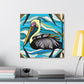 Pelican in Art Deco - Canvas