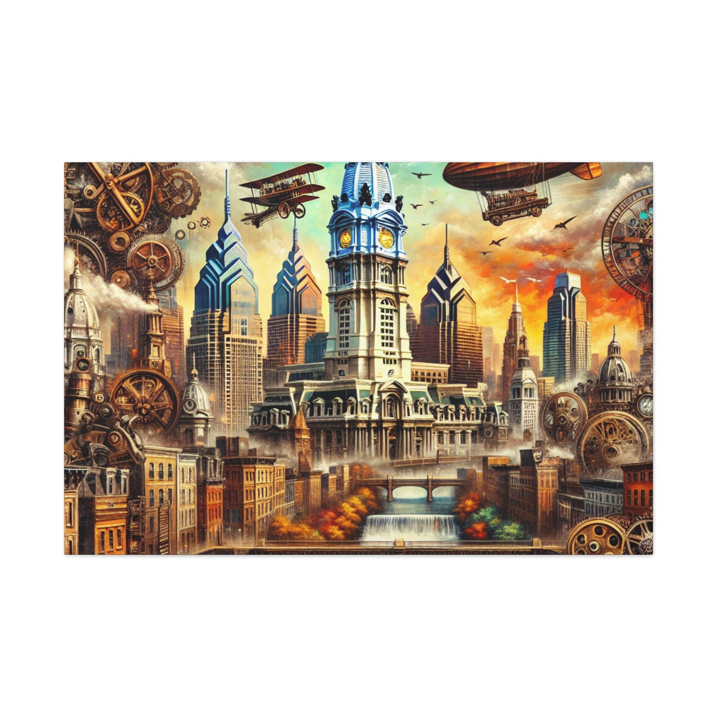 "Phantom Steam City" - Canvas