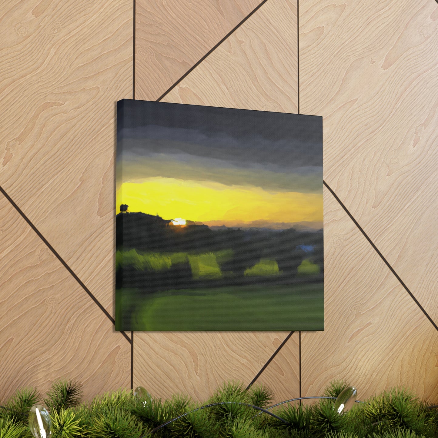 Countryside at Dawn - Canvas