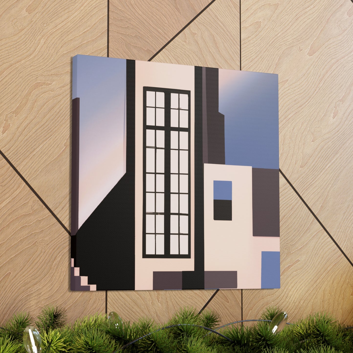 "Minimalist Art Deco Beauty" - Canvas