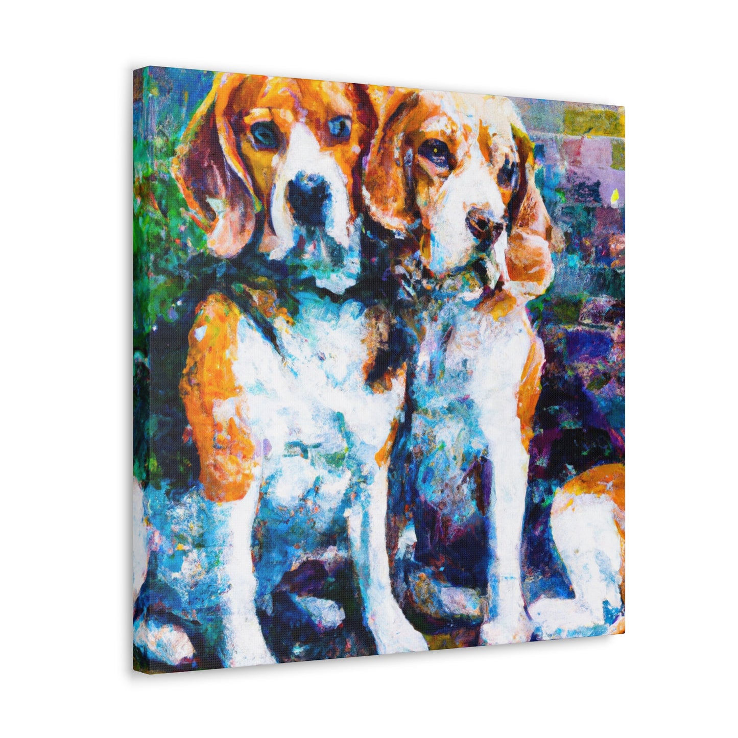 Beagle in the Meadow - Canvas