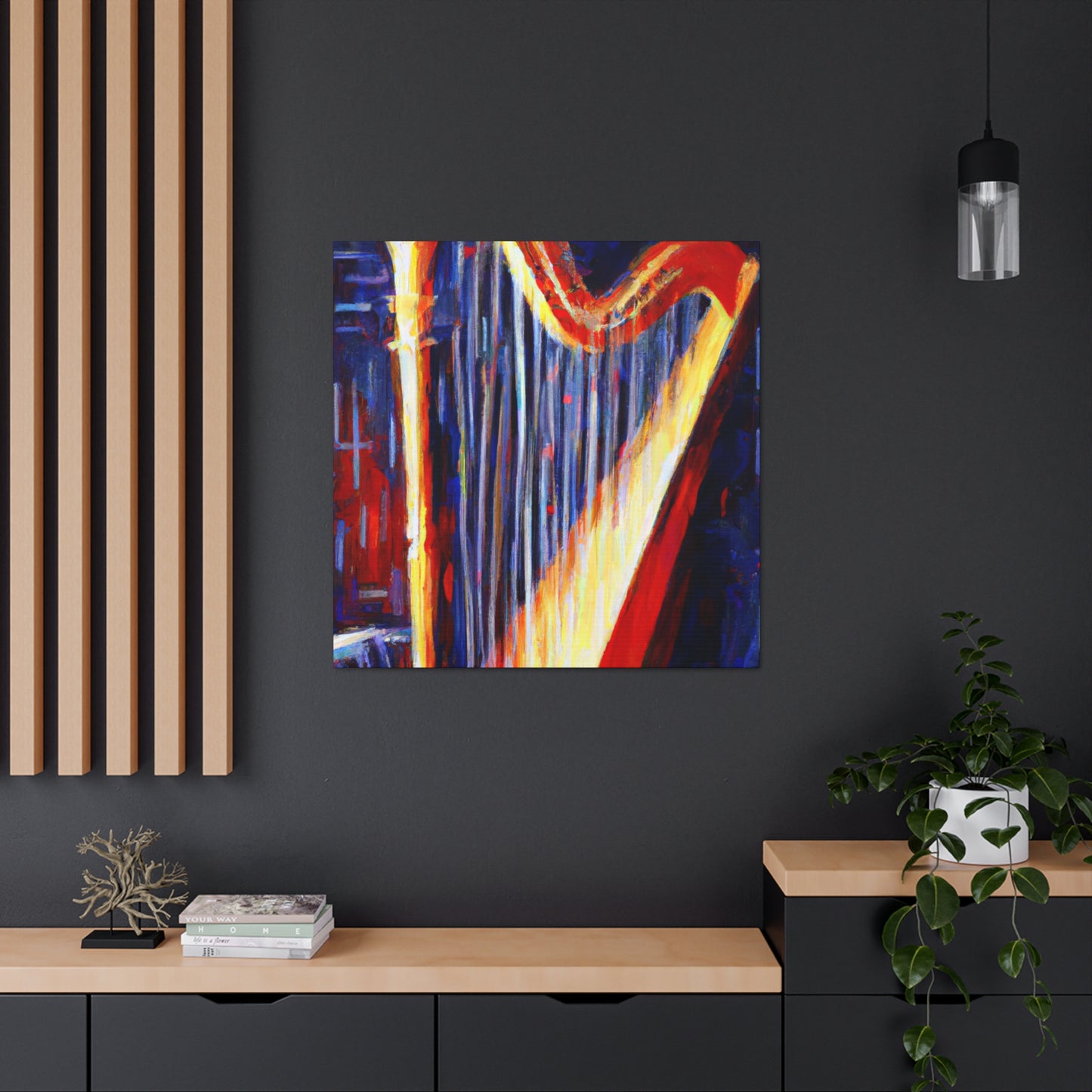 Harp in Impressionism - Canvas