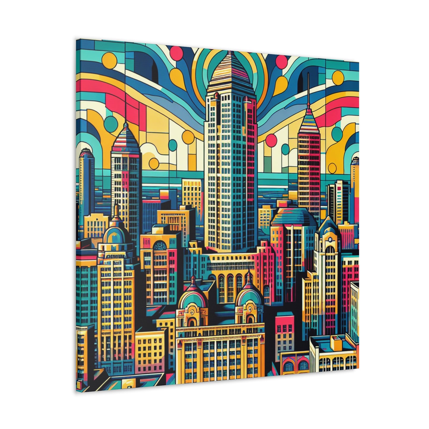 "Urban Splendor: Roaring Indianapolis" - Canvas