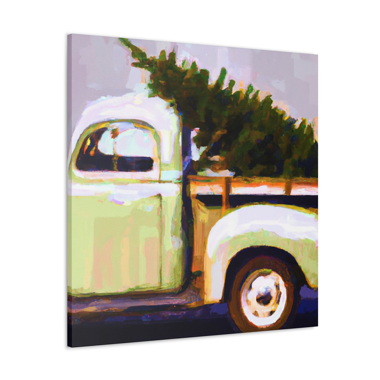 "Vintage Christmas Delivery Joy" - Canvas