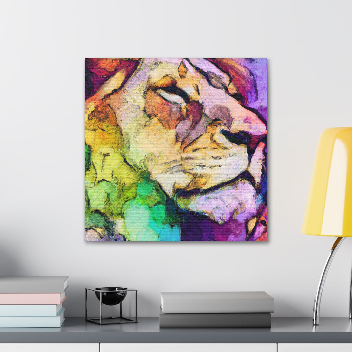 Lion in Fauvism - Canvas