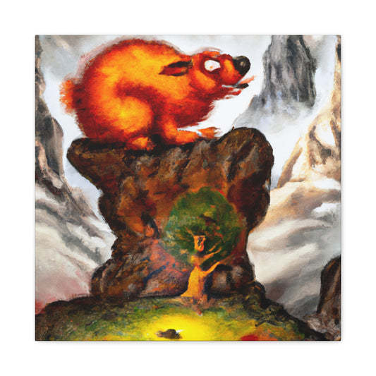 Marmot in Surrealism - Canvas