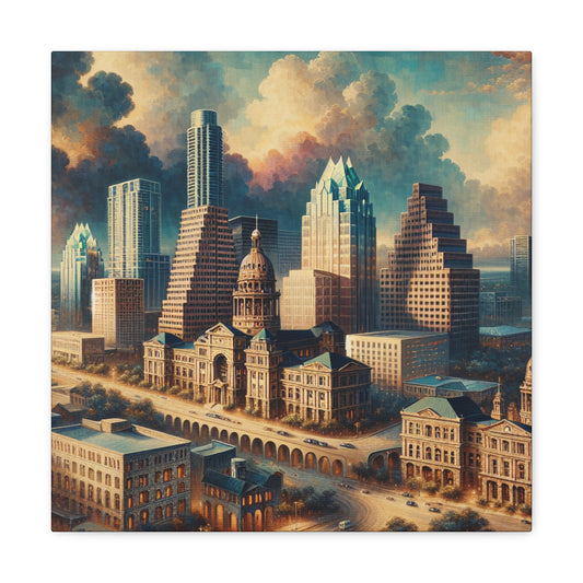 "Texan Renaissance: Austin's Splendor" - Canvas