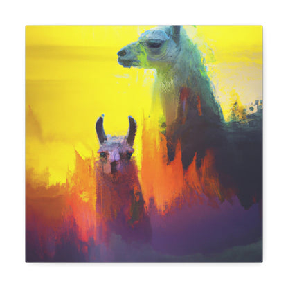 Pensive Llama Dreamscape - Canvas