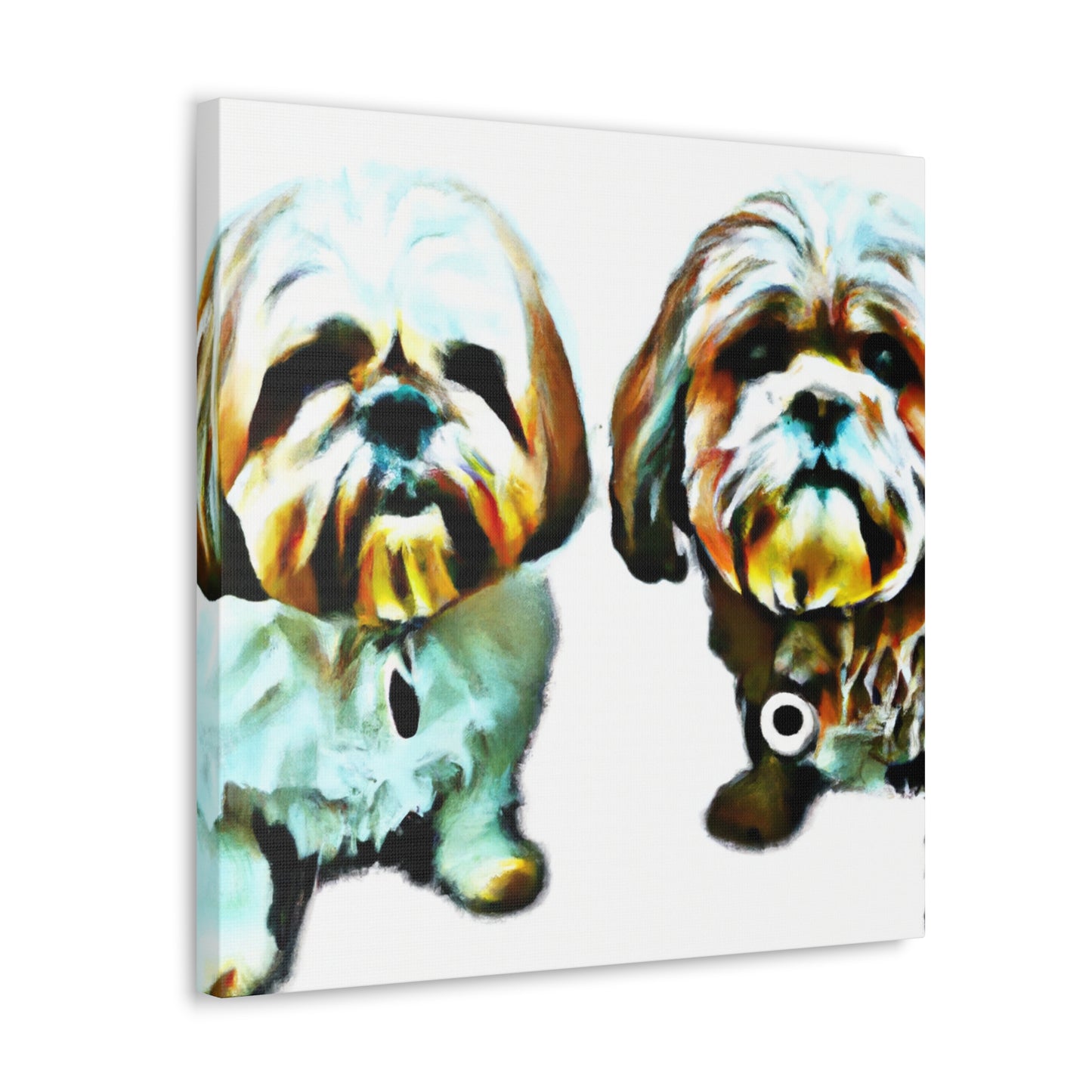 Shih Tzu Ablaze. - Canvas