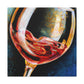 Glass of Fruity Wine - Canvas