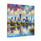 "Vibrant Streets of Louisiana" - Canvas