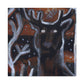 Reindeer in Abstraction - Canvas