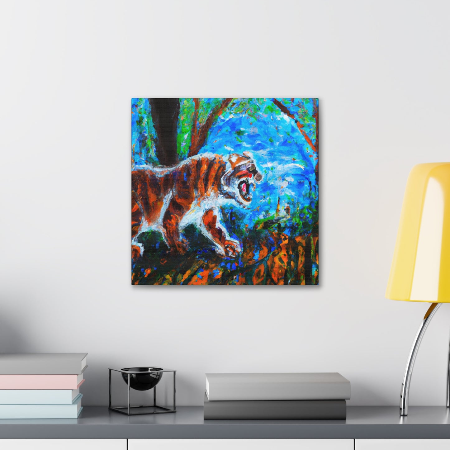 Tiger's Ferocious Roar - Canvas